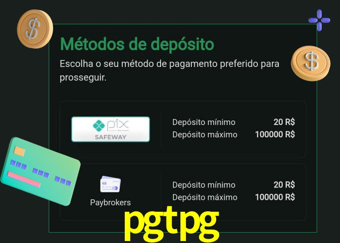 O cassino pgtpg oferece uma grande variedade de métodos de pagamento